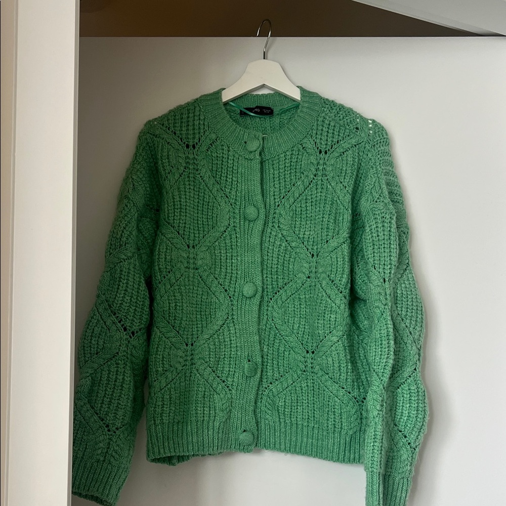 Mango Emerald Knit Cardigan